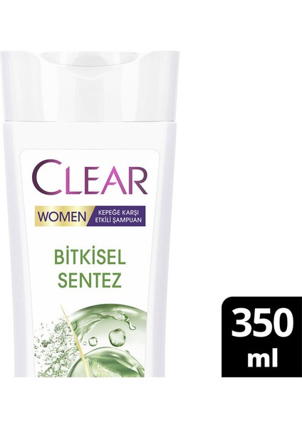 3 Adet Clear Women Bitkisel Sentez Şampuan 350 ml fiyatları