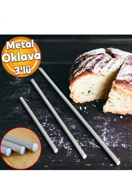 3'lü Alüminyum Metal Oklava Seti fiyatları