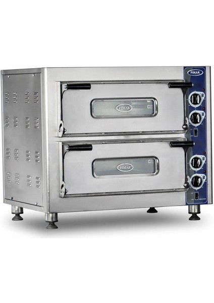 Elektrikli Pizza Fırını 4 + 4 Adet 62 x 62 (Cm) Iç Ebat