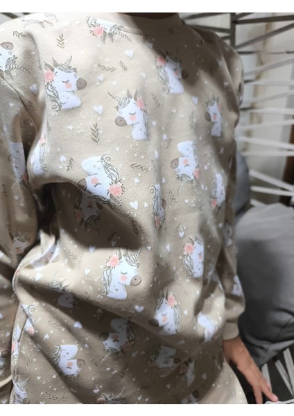 Kız-Erkek Bebek- Çocuk Pijama Takımı %100 Pamuk Uzun Kollu Yuvarlak Yaka Mevsimlik