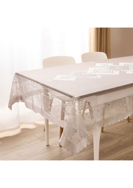 Soft Vitta Masa Örtüsü - Gri - 140X220 cm