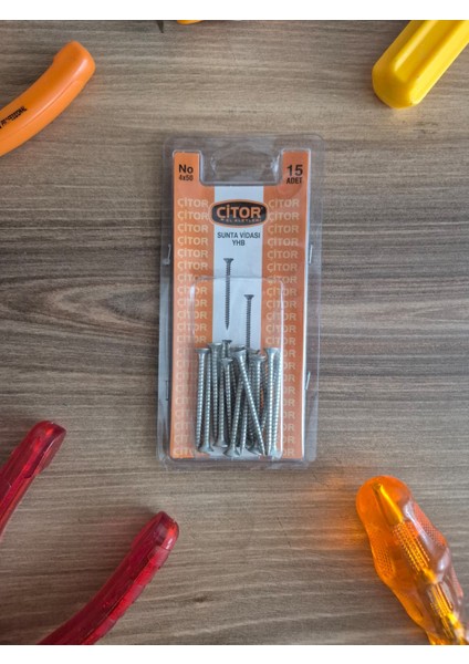 Sunta Vidası Yhb | No 4X50 | 15 Adet