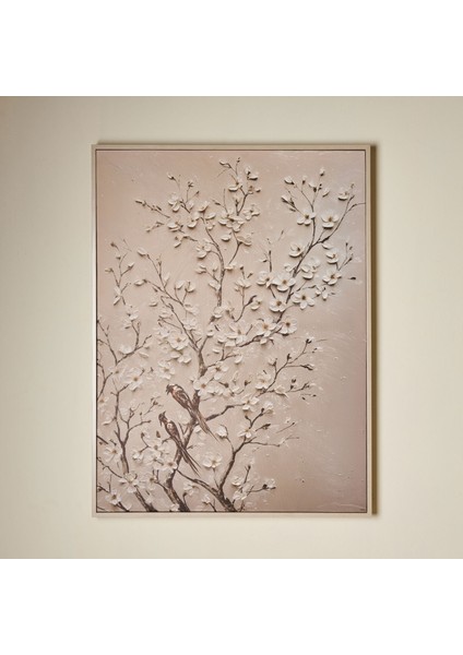 Deco Bloom Kanvas Tablo - Krem - 100X75 cm fiyatları
