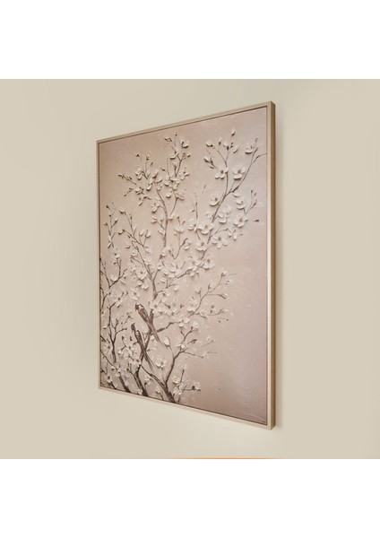 Deco Bloom Kanvas Tablo - Krem - 100X75 cm modelleri