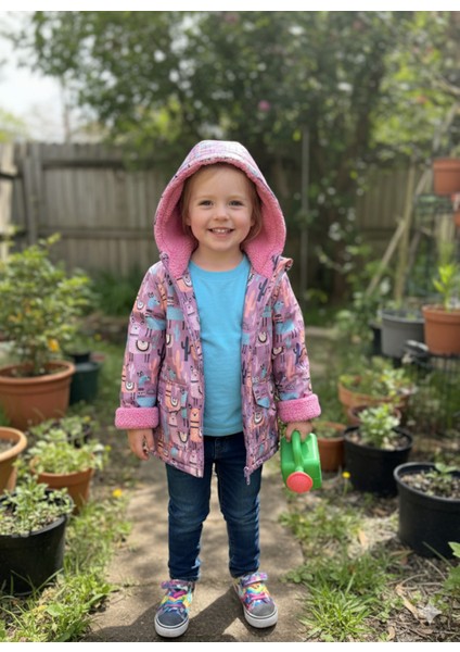 Kız Çocuk Mont Kışlık Spor Içi Mifyonlu Kapüşonlu &kaban & Parka