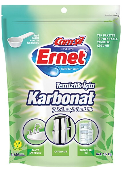 2 Adet Ernet Temizlik Karbonatı 1,5 kg