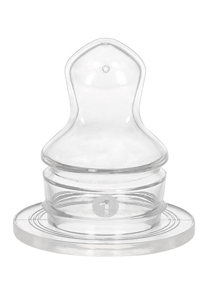 2 Adet Wee Baby Silikon Damaklı Biberon Emziği No:1