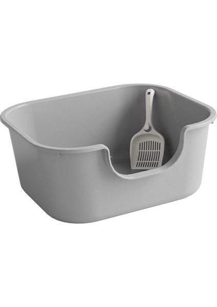 Üstü Açı Kum Tepsisi Yüksek Taraflı Su Sıçramasına Dayanıklı Büyük (Yurt Dışından)