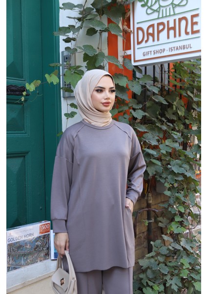 Yanları Cepli Fermuarlı Modal Takım modelleri