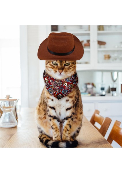 Evcil Şı I Kapakları Evrensel Dekor Headdress Kırmızı (Yurt Dışından) indirimleri