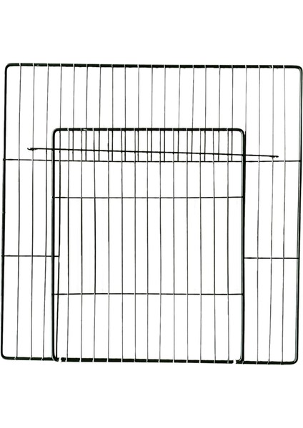 Taşınabilir Pet Playpen Kapı Kafesi Panel Metal Tel Köpek Yavru Kapalı Tavşan Yard Yoğun Siyah Izgara (Yurt Dışından) fiyatları