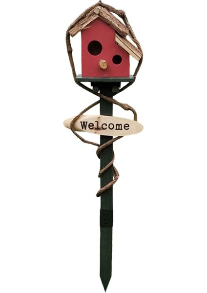 Dış Kuş Evi Kazıkları El I Dış Kuş Evi Avlusu Kırmızı (Yurt Dışından)