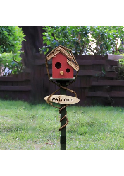 Dış Kuş Evi Kazıkları El I Dış Kuş Evi Avlusu Kırmızı (Yurt Dışından) fırsatları