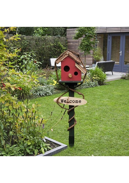 Dış Kuş Evi Kazıkları El I Dış Kuş Evi Avlusu Kırmızı (Yurt Dışından) indirimleri