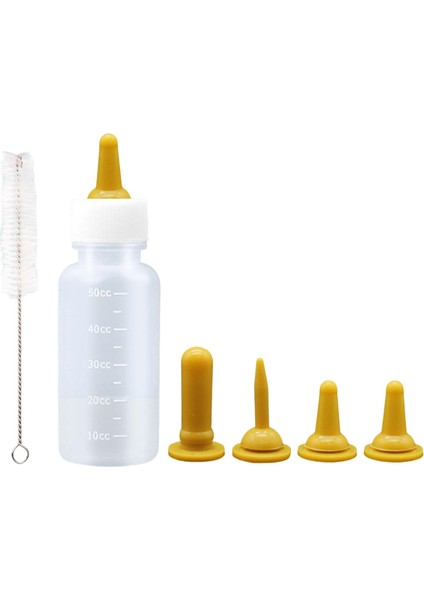 Pet Besleyici Set Hemşirelik Şişesi Su Kasesi Yedek Sarı (Yurt Dışından)