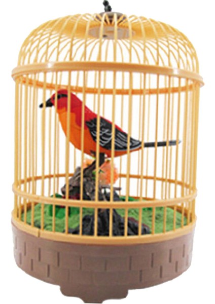 Kuş Dekorasyonu Şarkı Ivııvıl Kuş Kafesi Gerçekçi Kırmızı (Yurt Dışından)