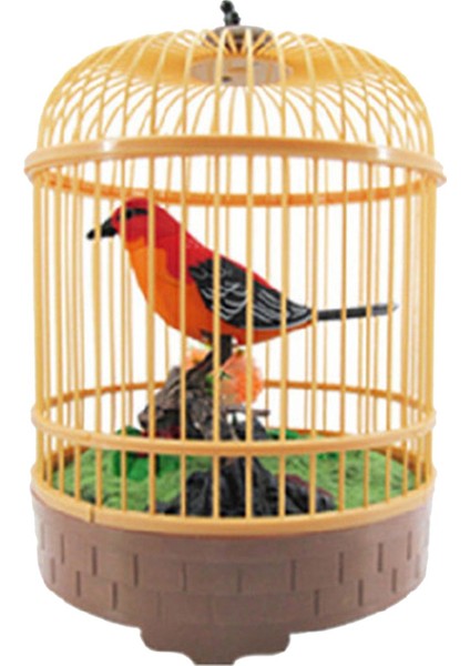 Kuş Dekorasyonu Şarkı Ivııvıl Kuş Kafesi Gerçekçi Kırmızı (Yurt Dışından) fiyatları