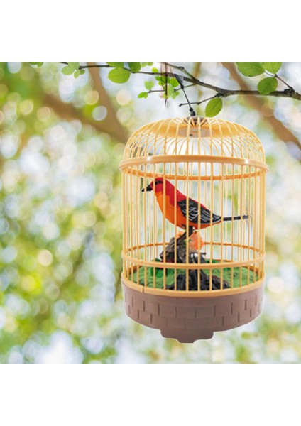 Kuş Dekorasyonu Şarkı Ivııvıl Kuş Kafesi Gerçekçi Kırmızı (Yurt Dışından) fırsatları