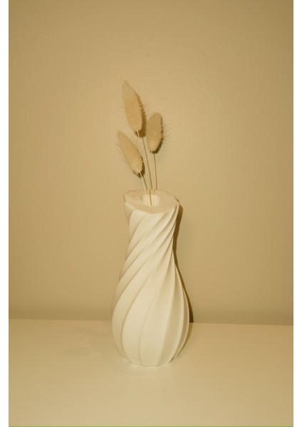 Spiral Vazo | El Yapımı Iskandinav Tarzı Dalgalı Form Dekoratif Vazo | Taş Döküm Modern Vazo modelleri