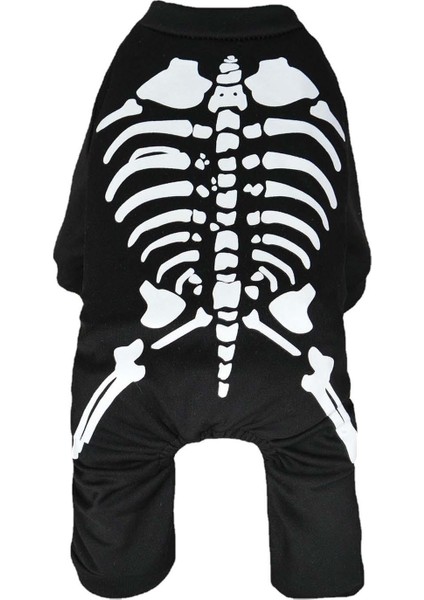 Parti Tatil Güzellik Yarışmaları Xl Için Cadılar Bayramı Köpek Iskelet Kostüm Pet Kostüm (Yurt Dışından)