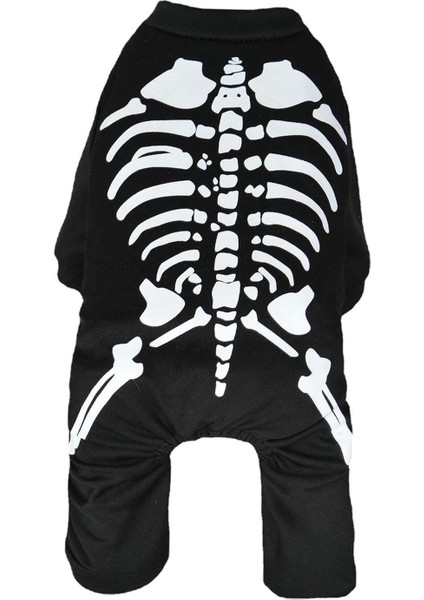 Parti Tatil Güzellik Yarışmaları Xl Için Cadılar Bayramı Köpek Iskelet Kostüm Pet Kostüm (Yurt Dışından) fiyatları