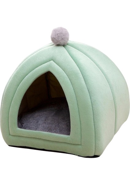 Pet Ğı Uyuyan Ik Velvet Nest Kennel Çadır Için Yeşil (Yurt Dışından)