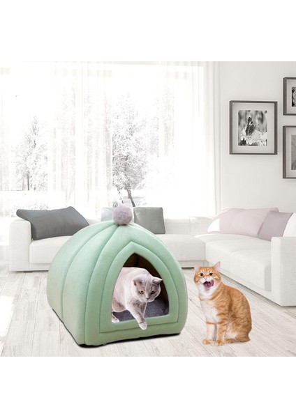 Pet Ğı Uyuyan Ik Velvet Nest Kennel Çadır Için Yeşil (Yurt Dışından) fırsatları