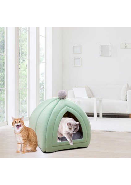Pet Ğı Uyuyan Ik Velvet Nest Kennel Çadır Için Yeşil (Yurt Dışından) indirimleri