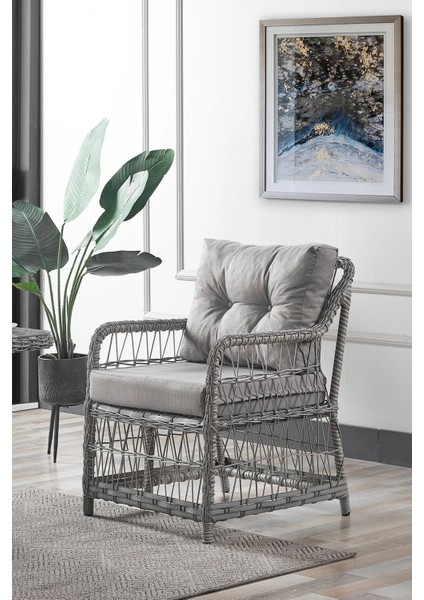 Rattan Breda Bahçe Mobilyası 2+1+1+Camlı Masa -- 2 Tane Puf Hediye modelleri