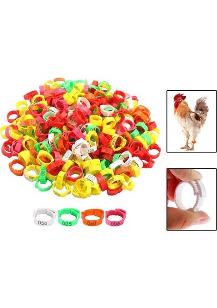 100X Halkaları Bacak Bantları Kaz Ördekler Için Bacak Bantları (Yurt Dışından) fırsatları