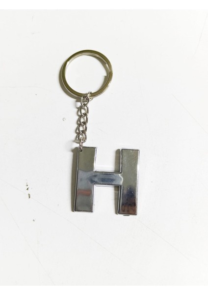 H Harfi Plastik Krom Kaplama Anahtarlık- Harf Çanta Süsü fiyatları
