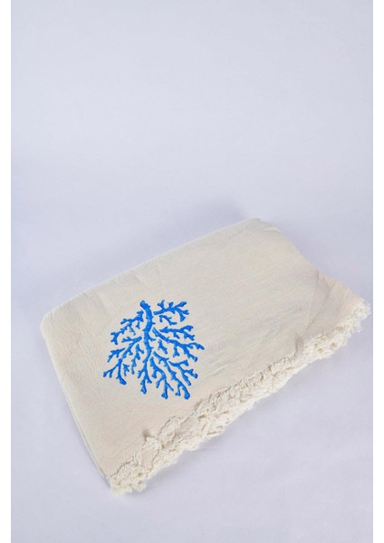 Tree Of Life Blue Print Çok Amaçlı Örtü