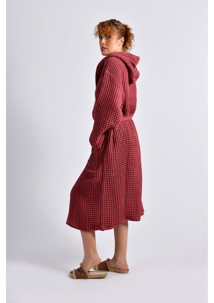 Bordo Waffle (Gofre) Bornoz fiyatları