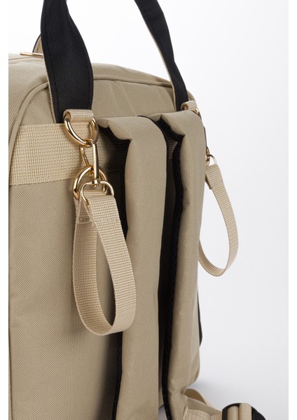 Geniş Hacimli Çok Bölmeli Anne Bebek Bakım Çantası – Sırt ve Omuz Kullanımlı Termal Biberon Gözlü