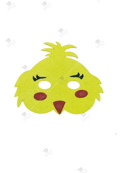 Civciv Maske Kaliteli Keçe Hayvan Figürlü Maske