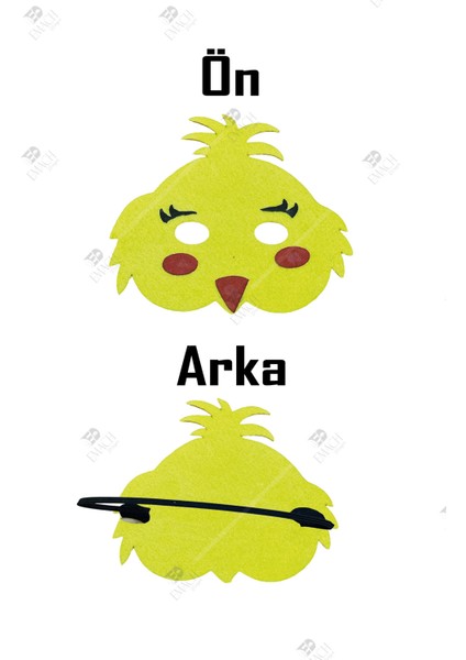 Civciv Maske Kaliteli Keçe Hayvan Figürlü Maske fiyatları