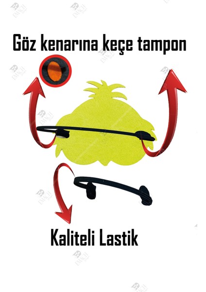 Civciv Maske Kaliteli Keçe Hayvan Figürlü Maske modelleri