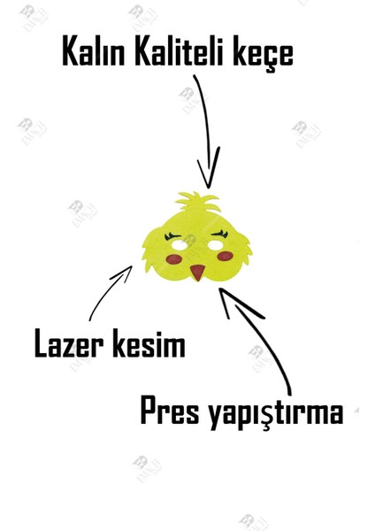 Civciv Maske Kaliteli Keçe Hayvan Figürlü Maske fırsatları