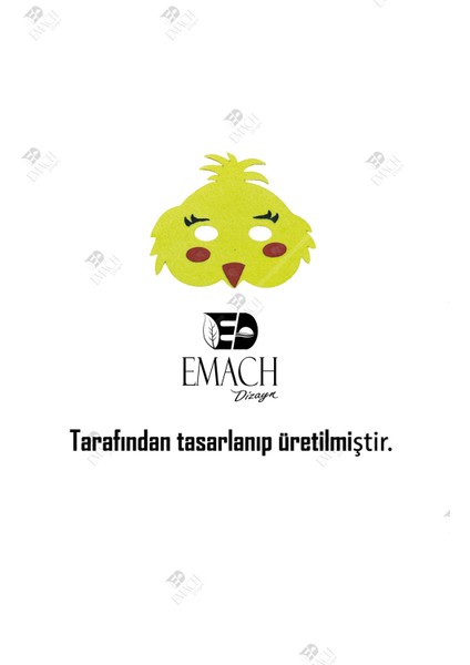 Civciv Maske Kaliteli Keçe Hayvan Figürlü Maske indirimleri