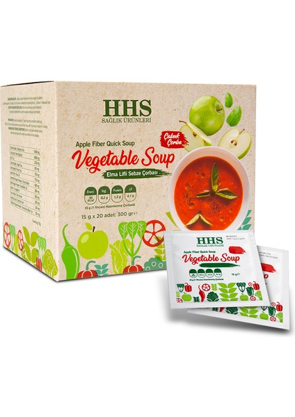 Elma Lifli Sebze Çorbası 15X20 Adet