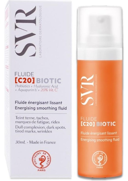 Svr C20 Biotic Pürüzsüzleştirici ve Işıltı Veren Hafif Dokulu C Vitaminli Bakım Kremi 30ML