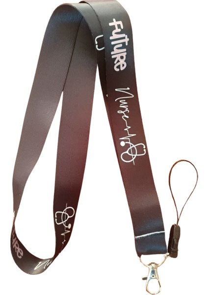 Hastane Hemşire 2 Boyun Askı Ipi ve Telefon Askısı + Kartlık