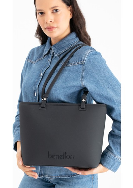 Benetton Kadın Kol Çantası Siyah BNT1655 fiyatları