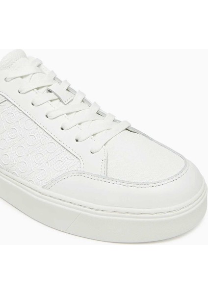 Düz Taban Monogram Logo Baskılı Erkek Sneaker indirimleri