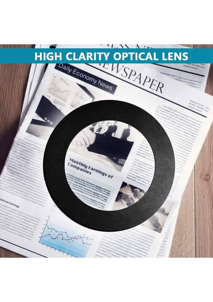 2pcs 10X Işık ve Kelepçe ile Büyüteç 3 Renk Modları 10 Parlaklık Ayarlanabilir Büyütme Masa Lambası Okumak Için (Yurt Dışından) indirimleri