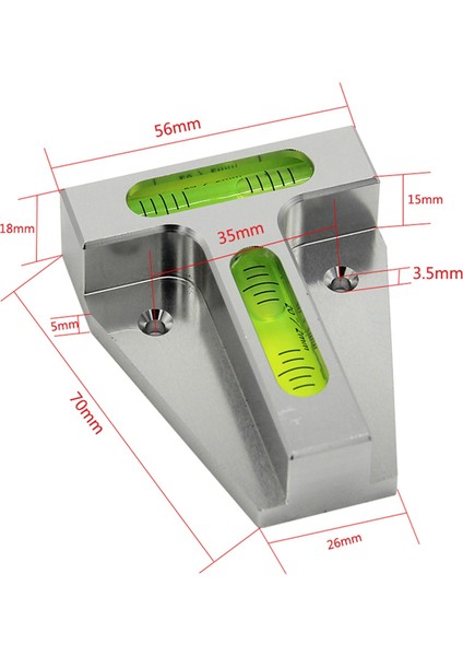 T Tip Seviye Ölçer, Mini Ruh Seviyesi Kabarcık Iki Yol T Tip Taşınabilir Xy Çift Eksenli Yatay Ölçüm Aleti A (Yurt Dışından) fırsatları