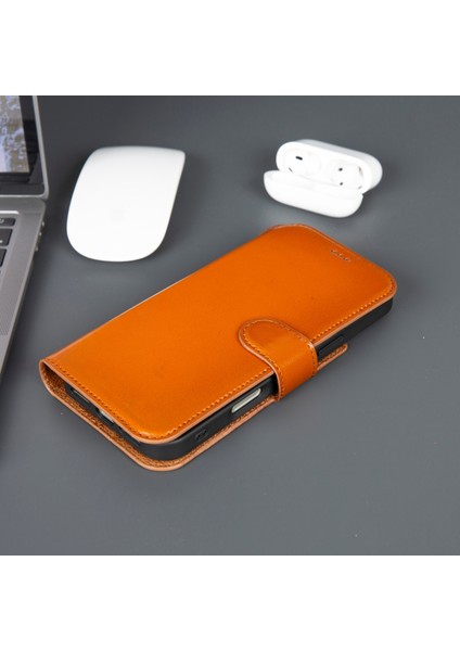 iPhone 17 Hakiki Deri Mıknatıslı Cüzdan Kılıf – Magsafe Uyumlu, Rfıd Korumalı, El Yapımı fırsatları