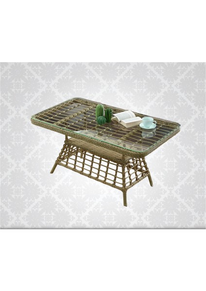 Rattan Albatros Bahçe Mobilyası 2+1+1+1+1+Camlı Masa indirimleri