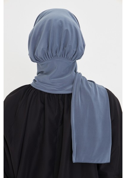 Antrasit Pratik Hazır Geçmeli Tesettür Bone Sandy Boyunluklu Çıtçıtlı 2505_25 fırsatları