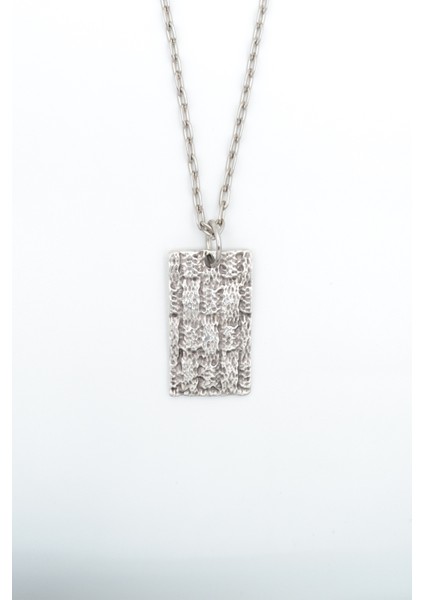 Trend Gümüş Kaplama Düz Zincir Kolye